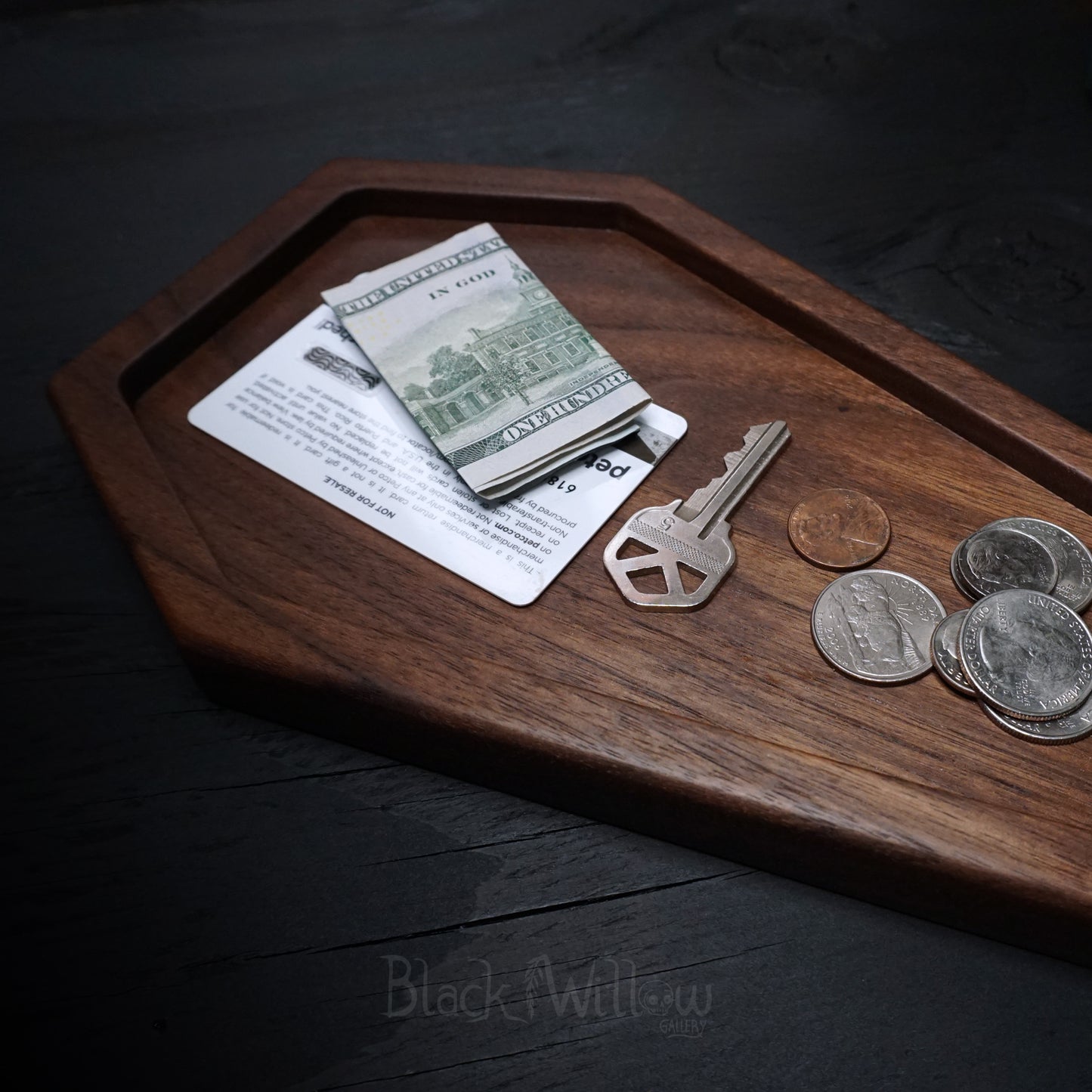 Coffin Wooden Catch All Tray