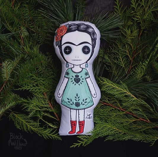 Frida "Sacred Heart" Art doll Pillow