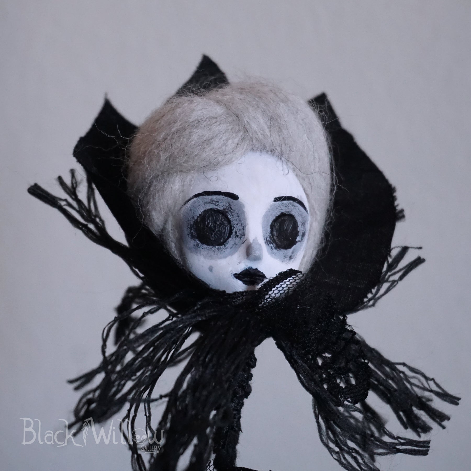 Doll Face Blossoms OOAK Art Doll – Black Willow Gallery