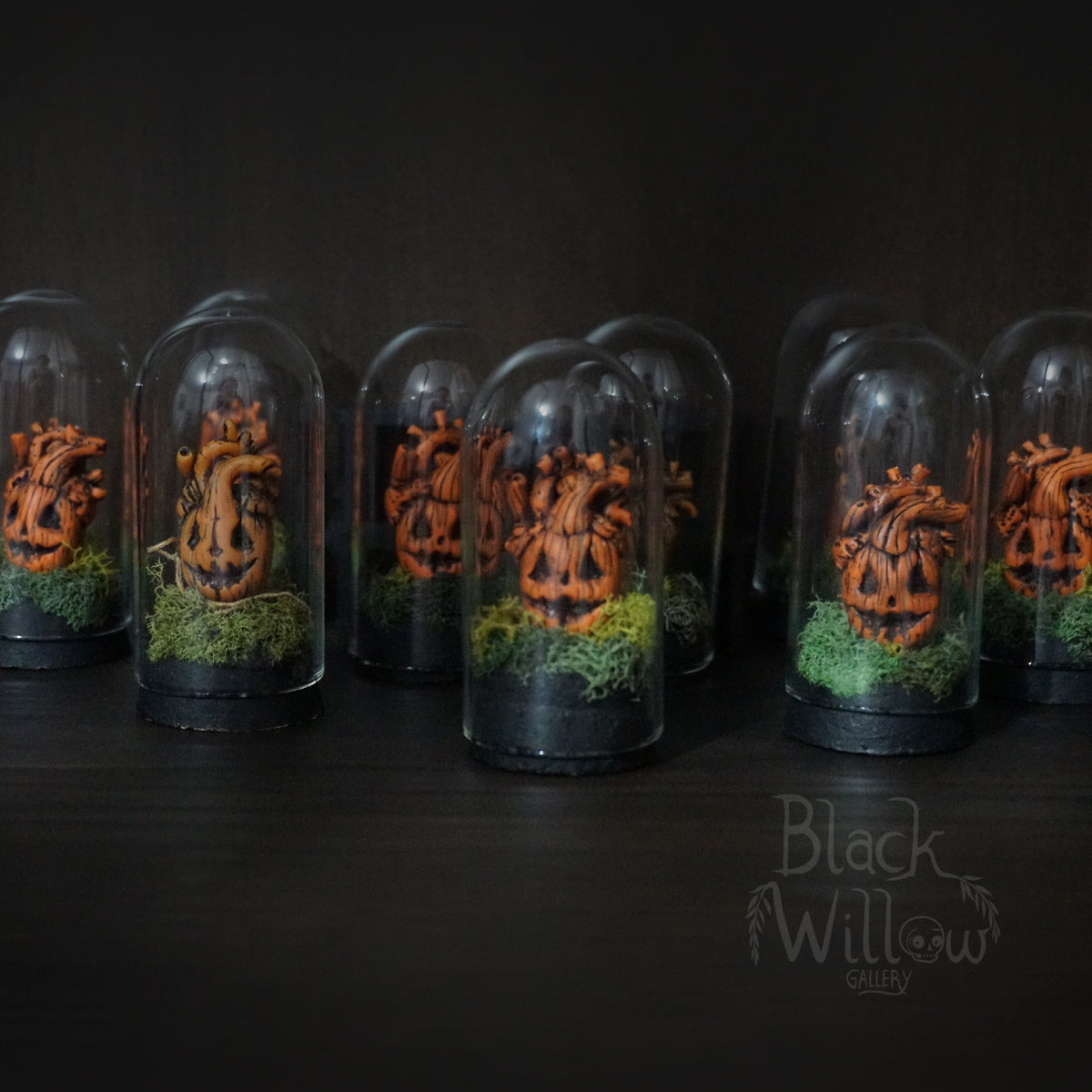 Mini Pumpkin Heart Terrarium Dome