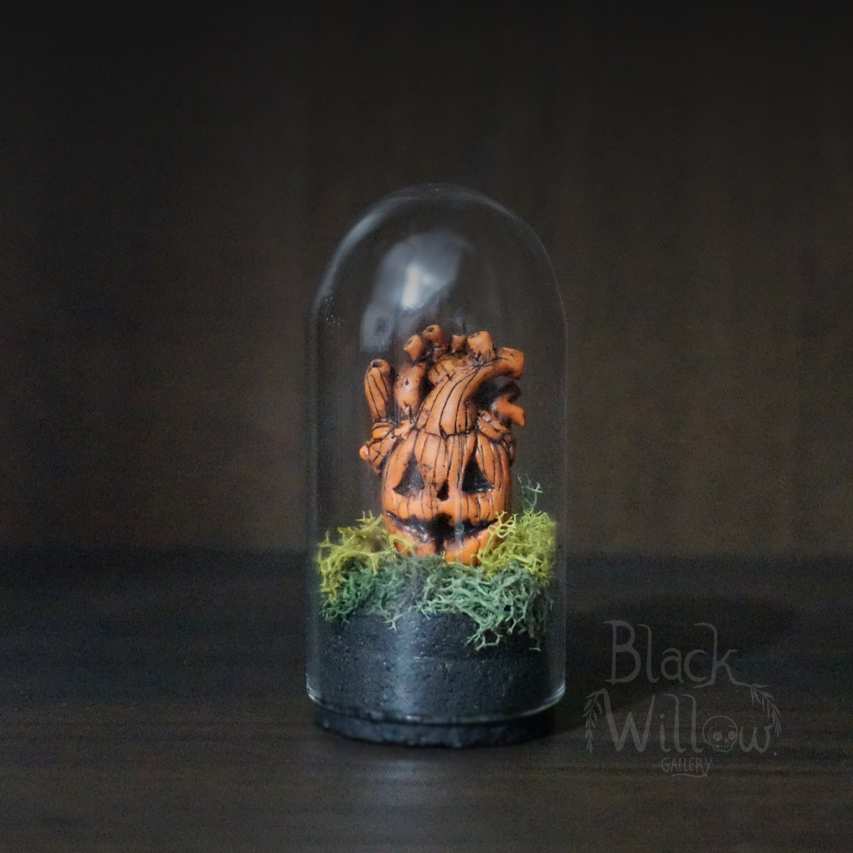 Mini Pumpkin Heart Terrarium Dome