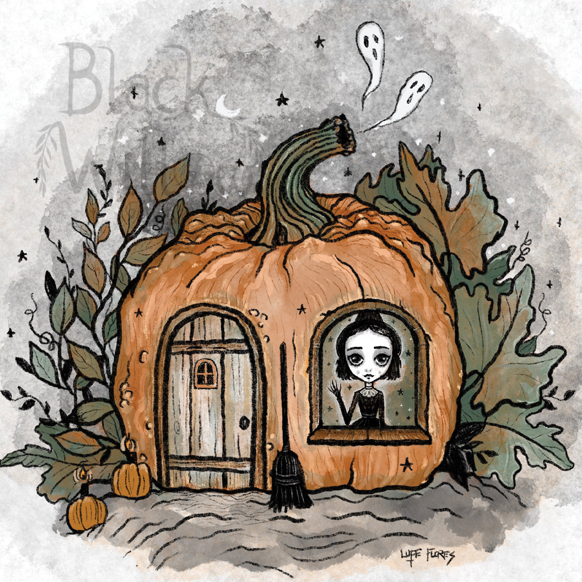 Hello, Halloween Art Print