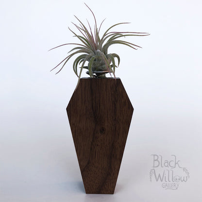 Black Walnut Coffin Planter