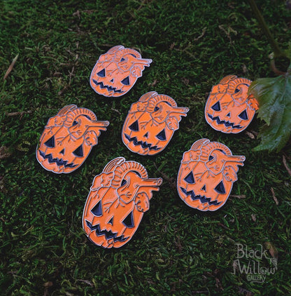 Pumpkin Heart Enamel Pin