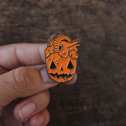 Pumpkin Heart Enamel Pin