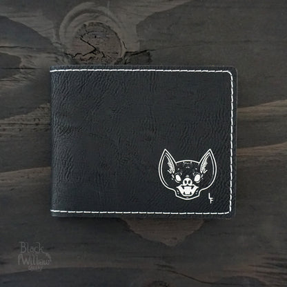 Screaming Bat Vegan Leather Wallet